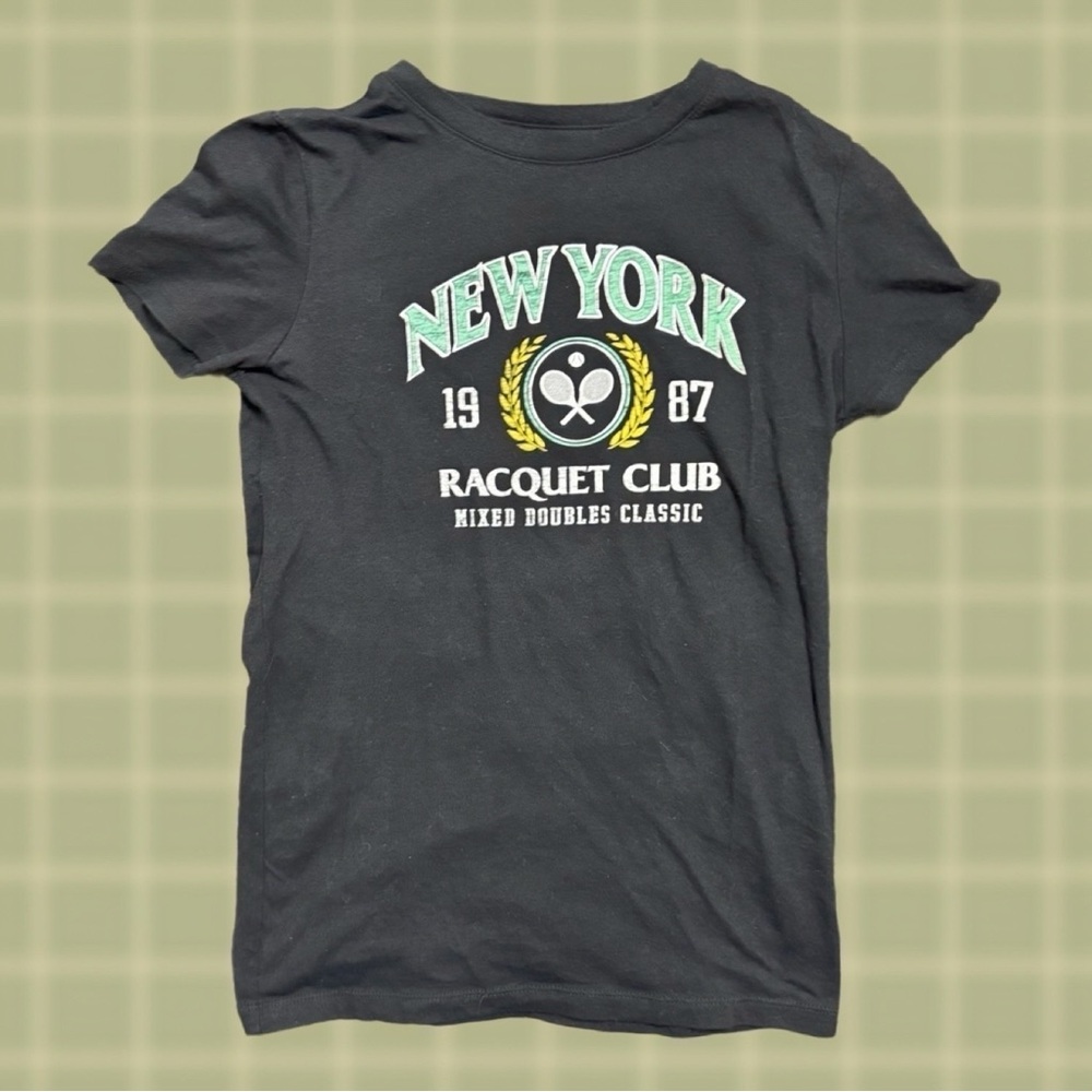 Aeropostale Classic Crew Black Graphic Tee